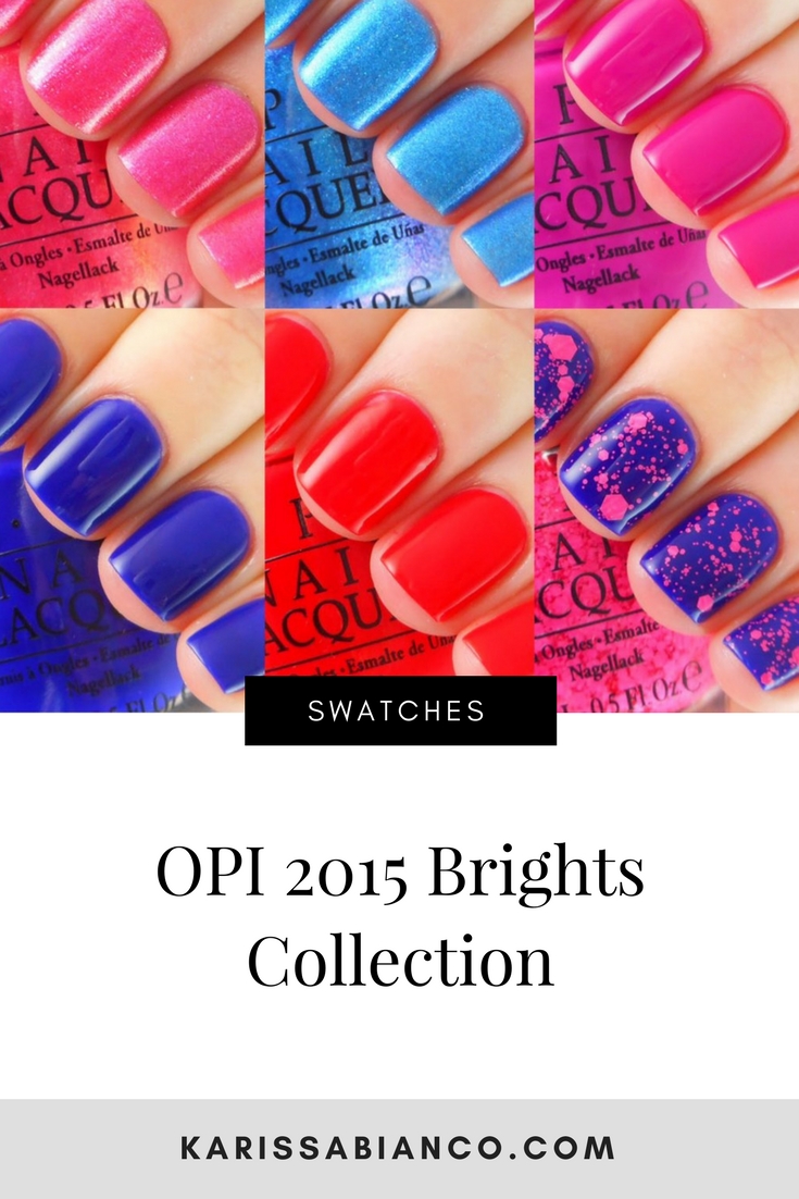 OPI 2015 Brights Swatches