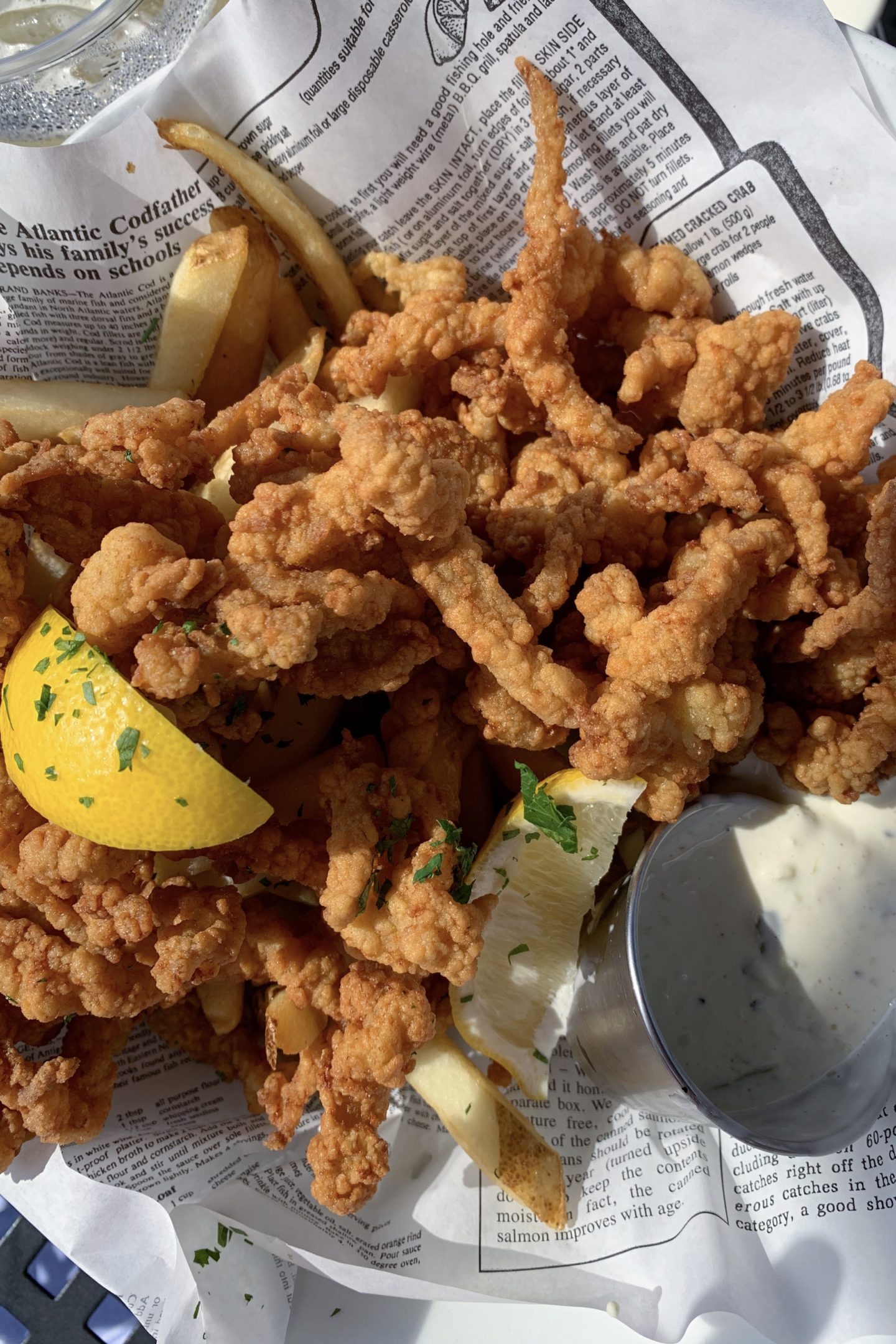 Fried Clams at Guilford Mooring